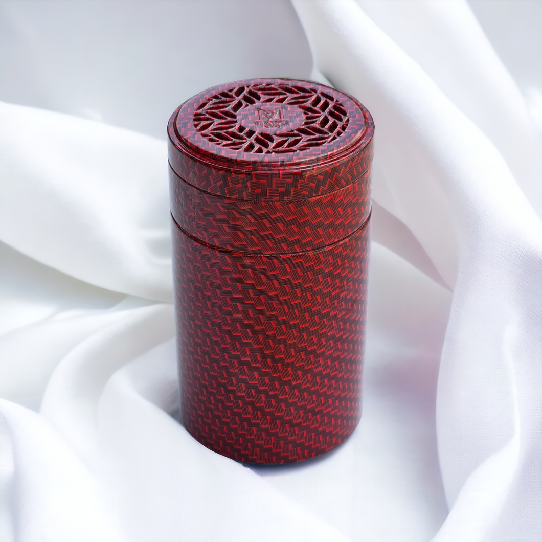 Circular Burner - Carbon Fiber Red